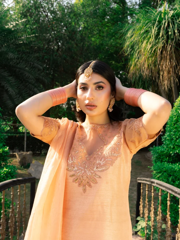 3-Piece Stiched Korean Raw Silk Suite